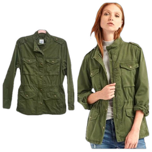 Gap Army Green Classic Utility Jacket Women's Size XS